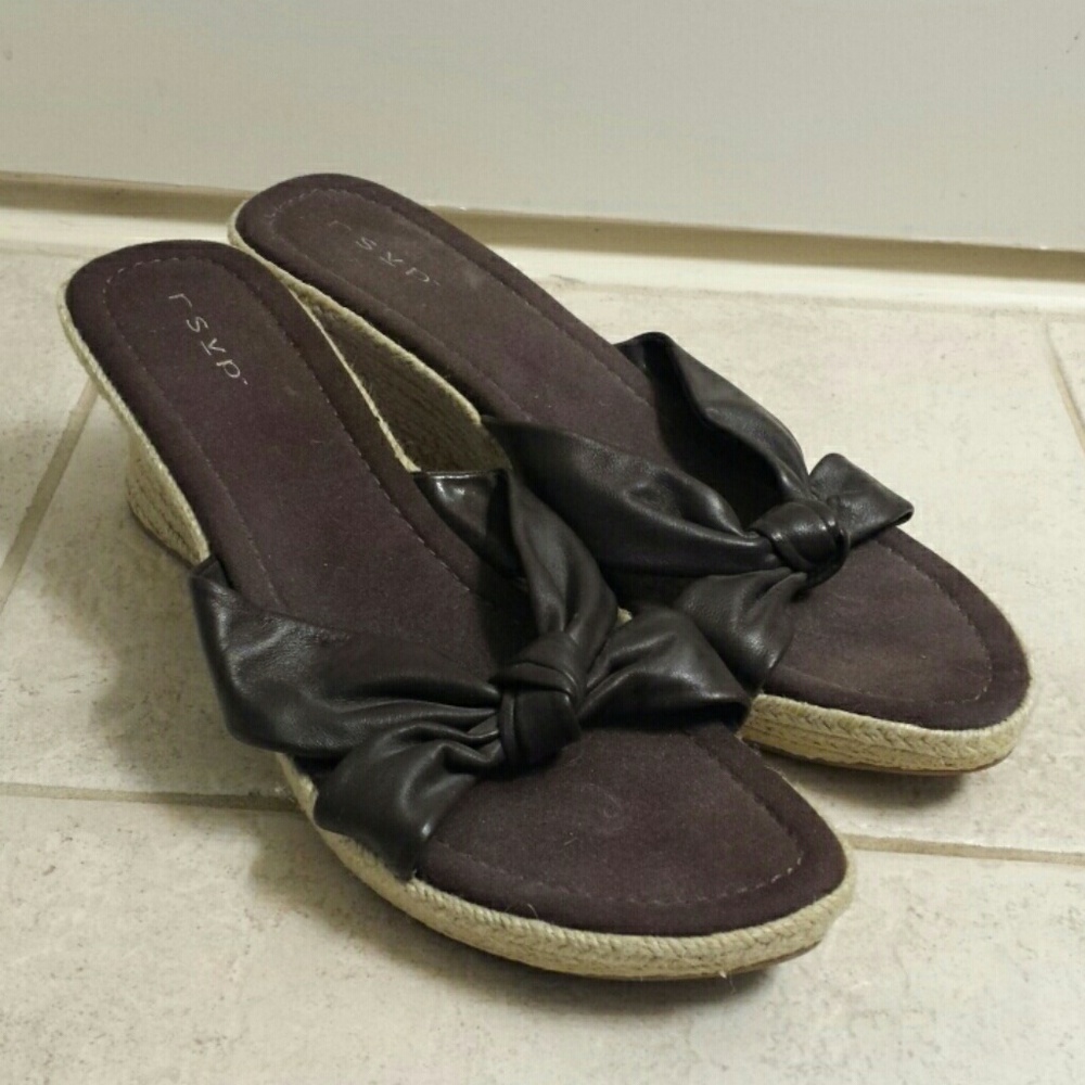 Like New Women's Brown RSVP Wedge Sandals